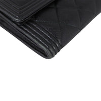 Chanel Boy Long Flap Wallet Corner Close Up