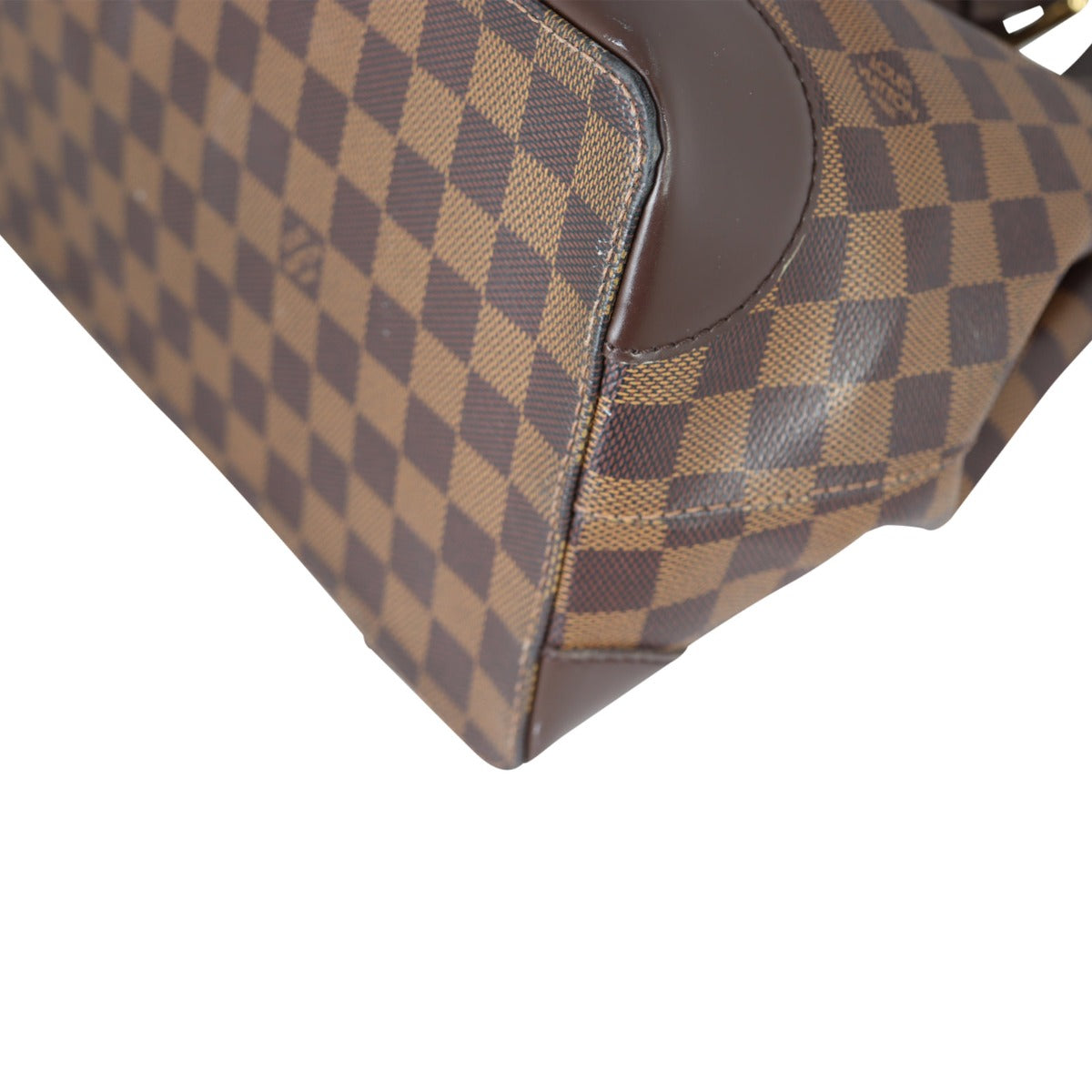 Louis Vuitton Hampstead MM Damier Ebene Corner Close Up