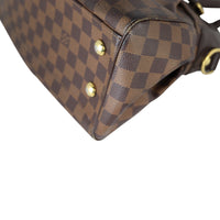Louis Vuitton Trevi PM Damier Ebene Corner Close Up