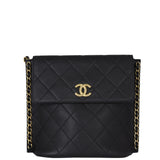 Chanel Quilted Hobo Bag Small Front
