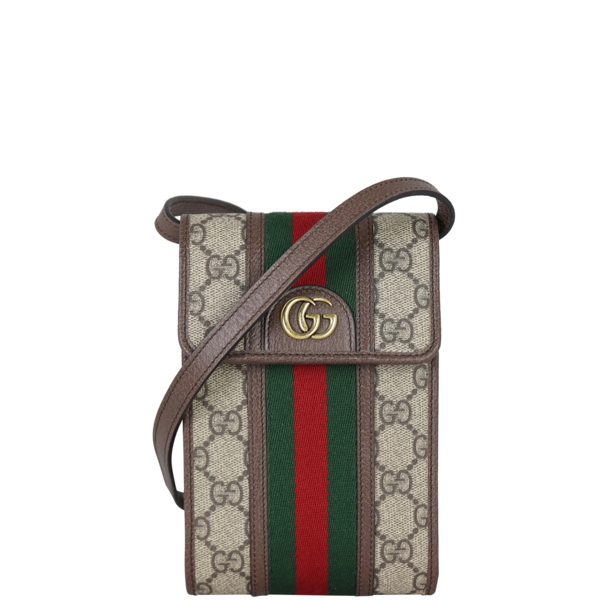 Gucci GG Ophidia Messenger Bag Mini Front With Strap