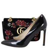 Gucci GG Marmont Velvet Mini Shoulder Bag Shoe