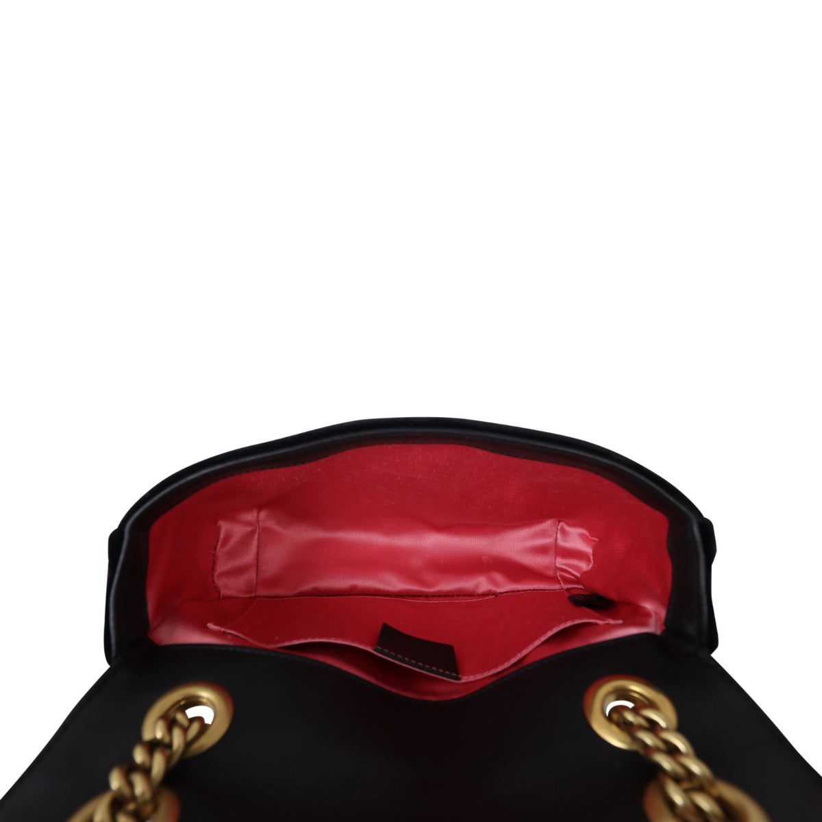 Gucci GG Marmont Velvet Mini Shoulder Bag Whole Interior