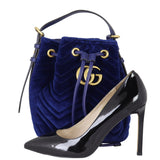 Gucci GG Marmont Bucket Bag Velvet