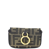 Fendi Nano Baguette Charm Jacquard Front