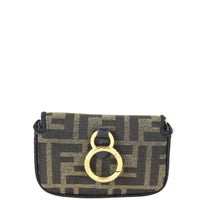 Fendi Nano Baguette Charm Jacquard Front