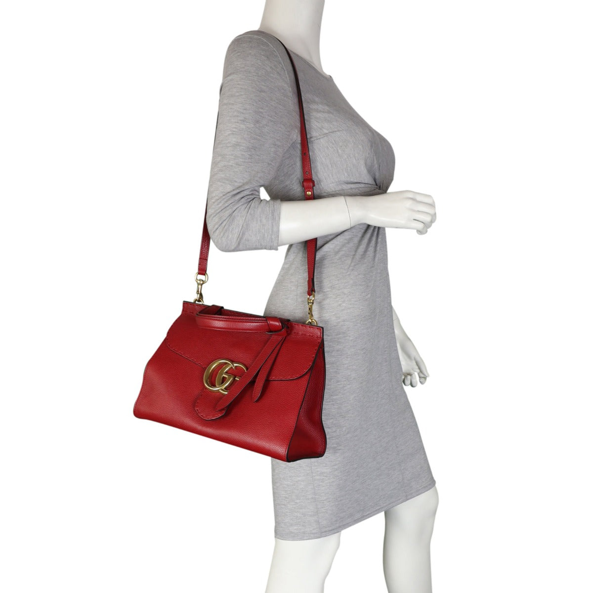 Gucci GG Marmont Top Handle Bag Small Mannequin