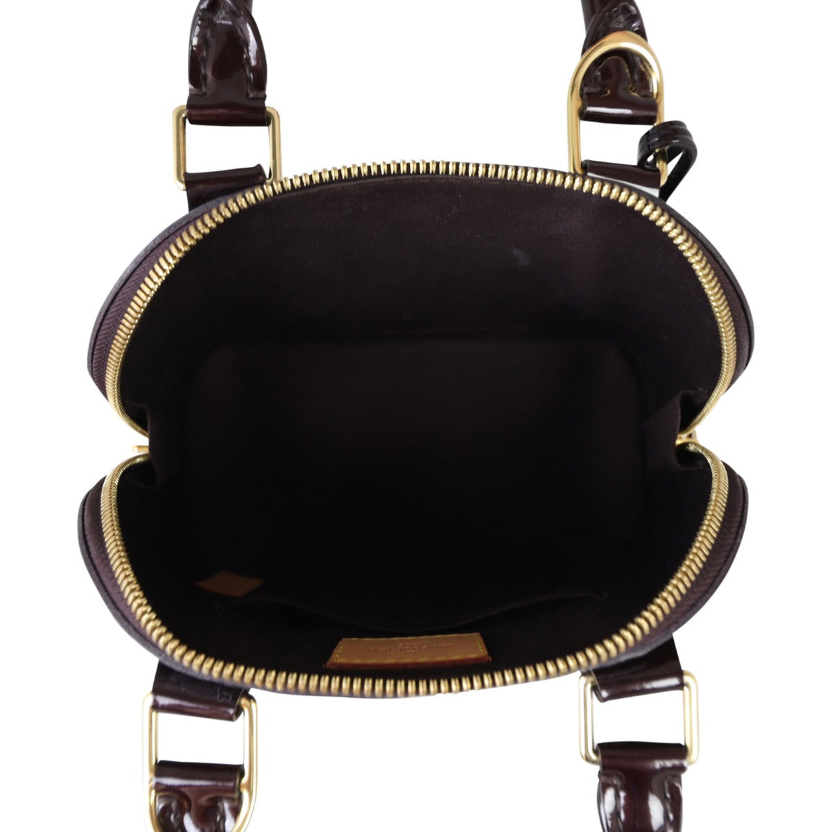 Louis Vuitton Alma BB Monogram Vernis Whole Interior