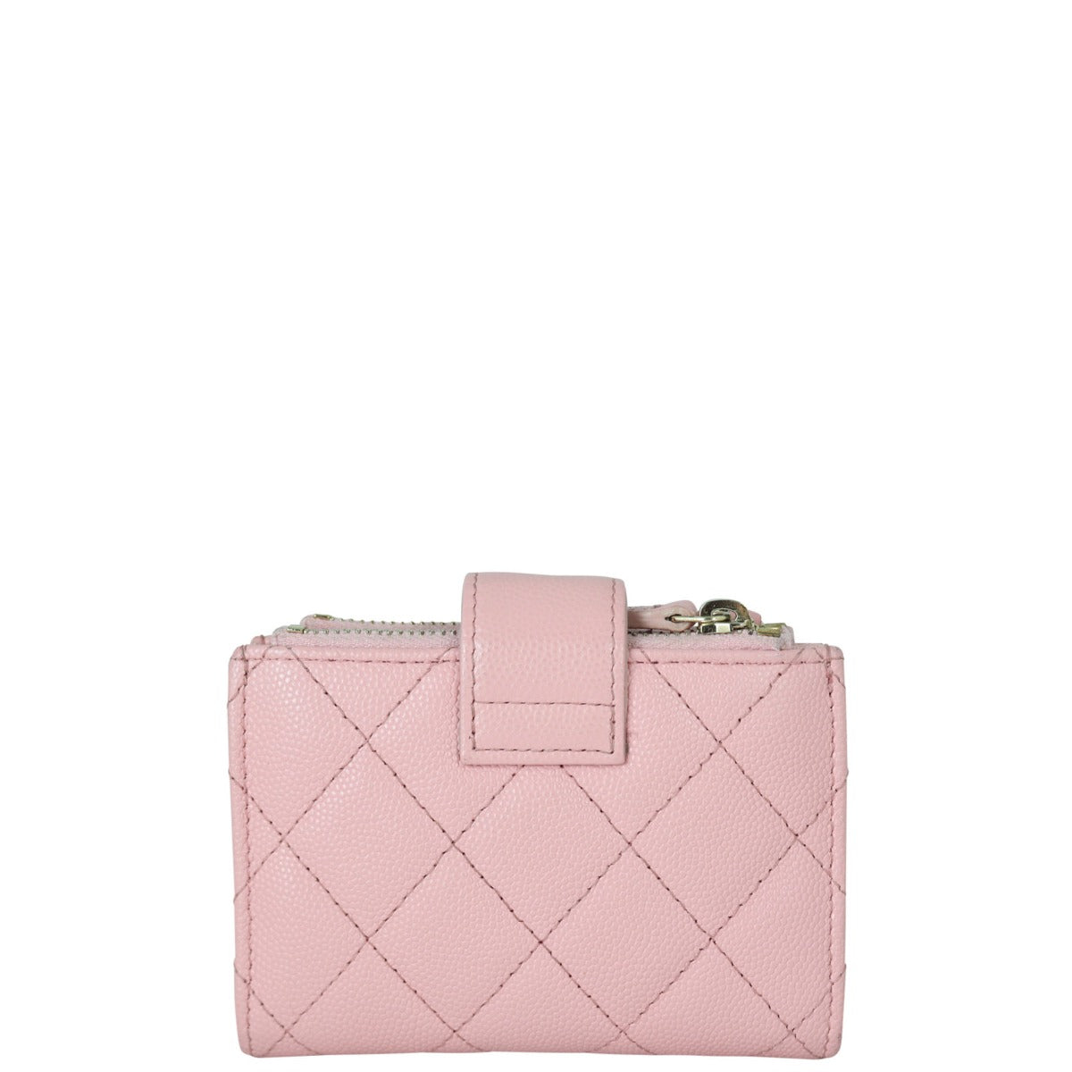 Chanel Double Zip Mini French Wallet Back