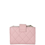 Chanel Double Zip Mini French Wallet Back