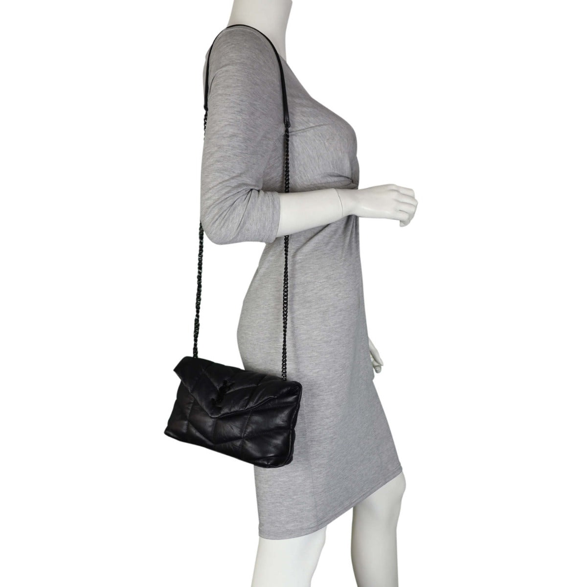 Saint Laurent Puffer Toy Chain Bag Mannequin