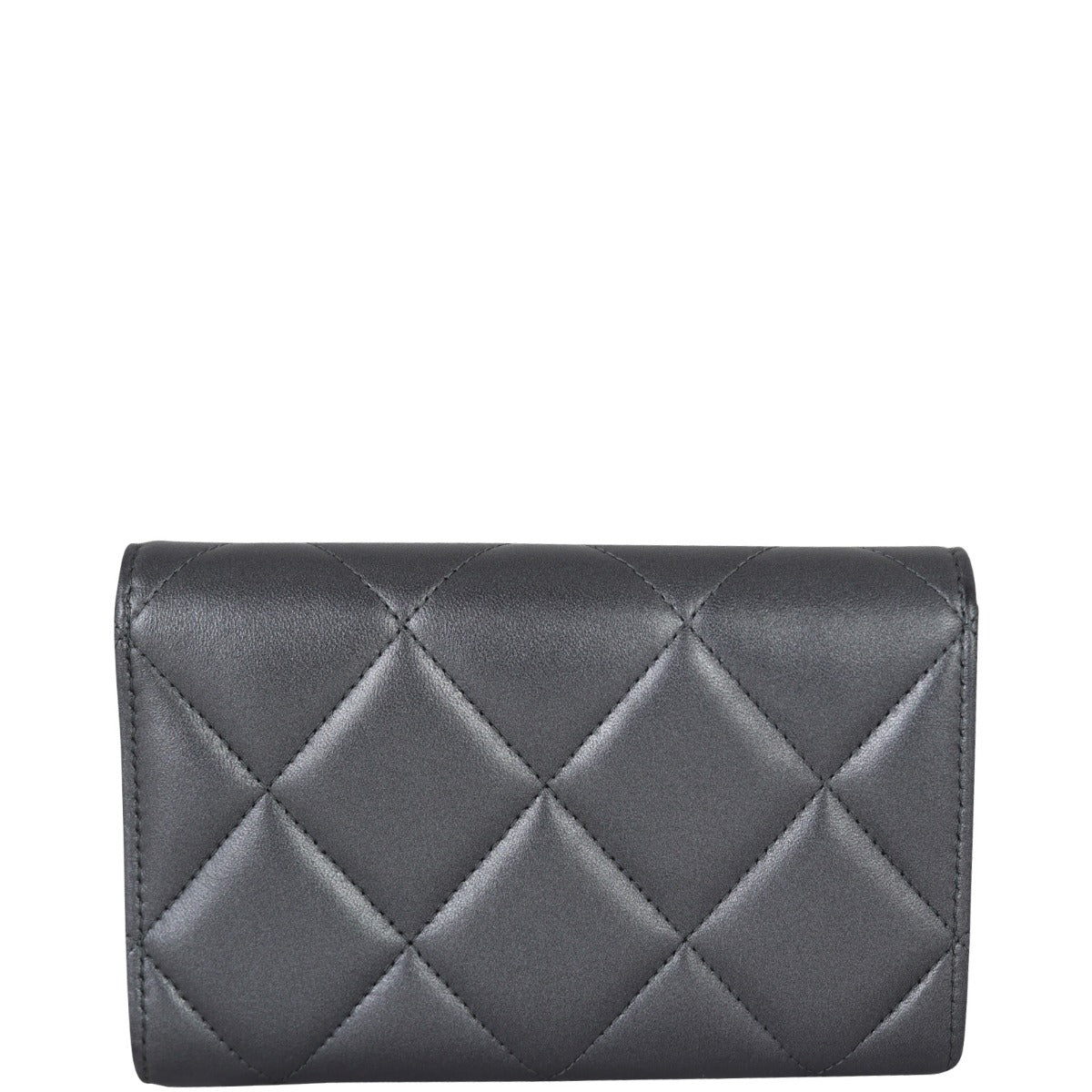 Chanel Embellished CC Compact Wallet Back