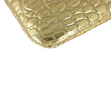 Chanel O-Case Mini Croc embossed Corner Closeup