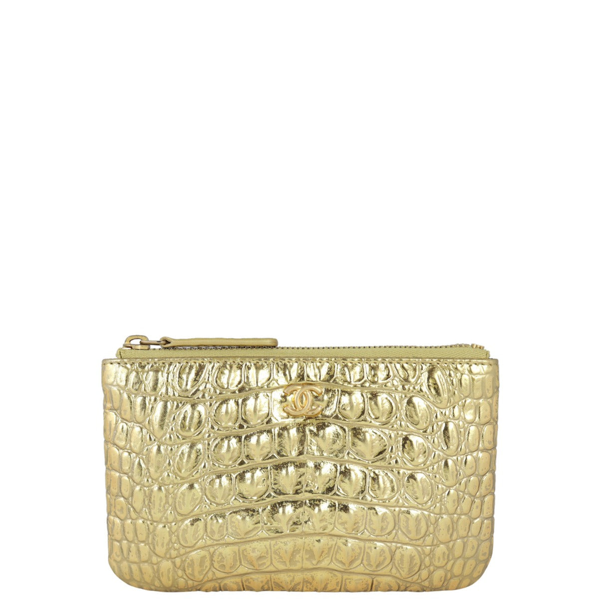 Chanel O-Case Mini Croc embossed  Back