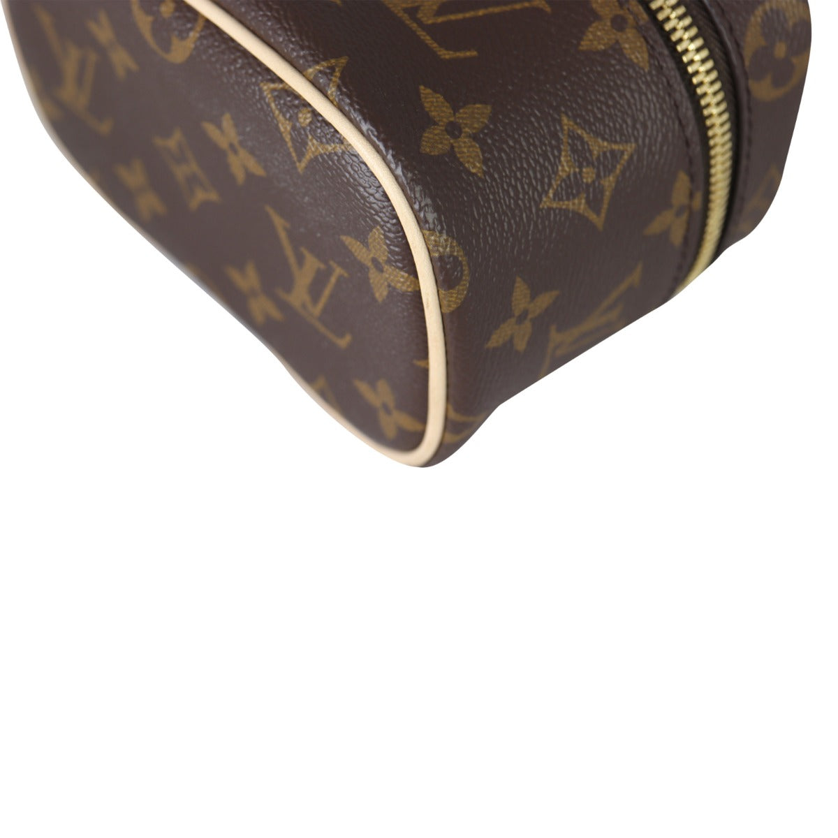 Louis Vuitton Nice Nano Toiletry Pouch Monogram Corner Close Up