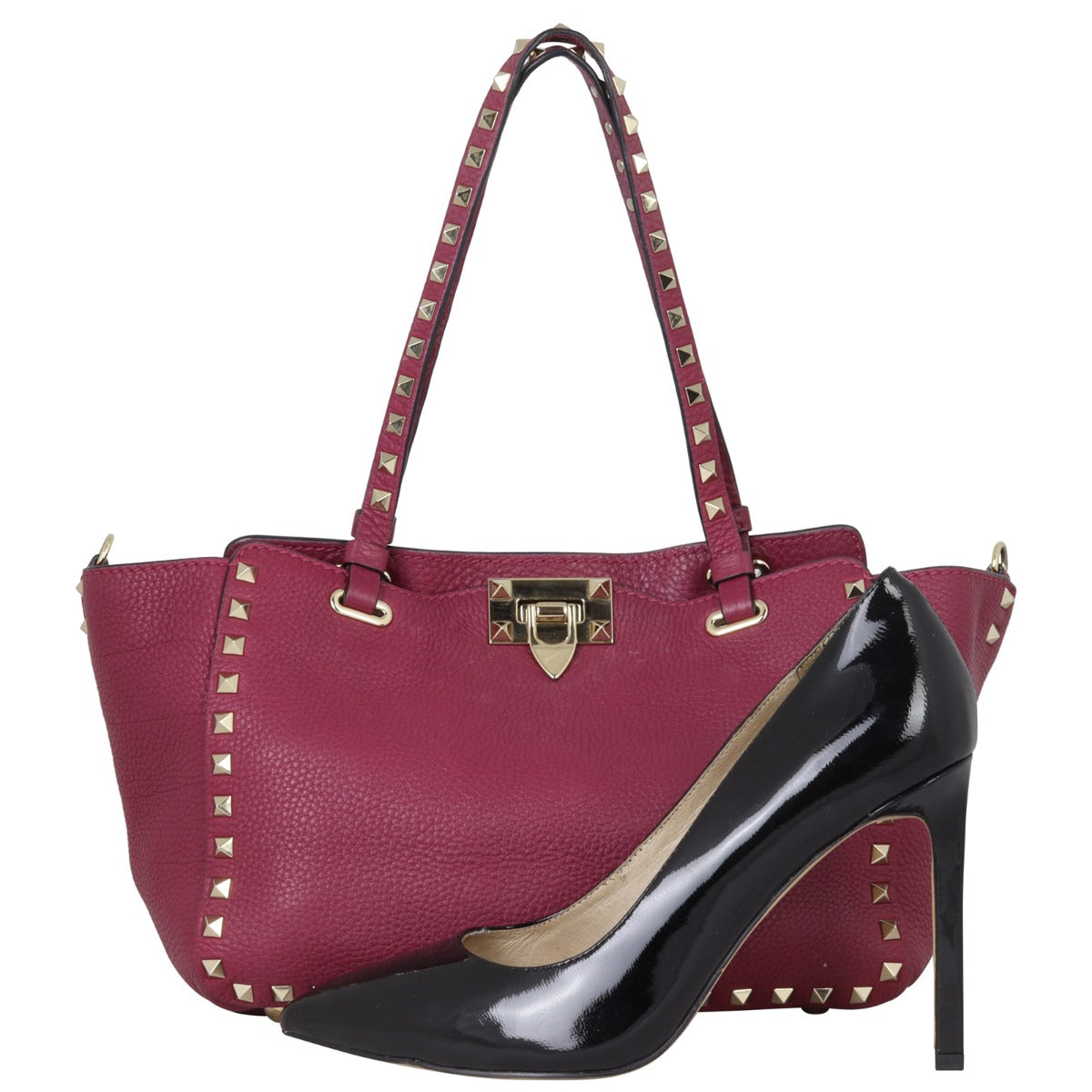 Valentino Rockstud Tote Small