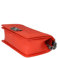 Chanel Boy Old Medium Chevron Corner Distance