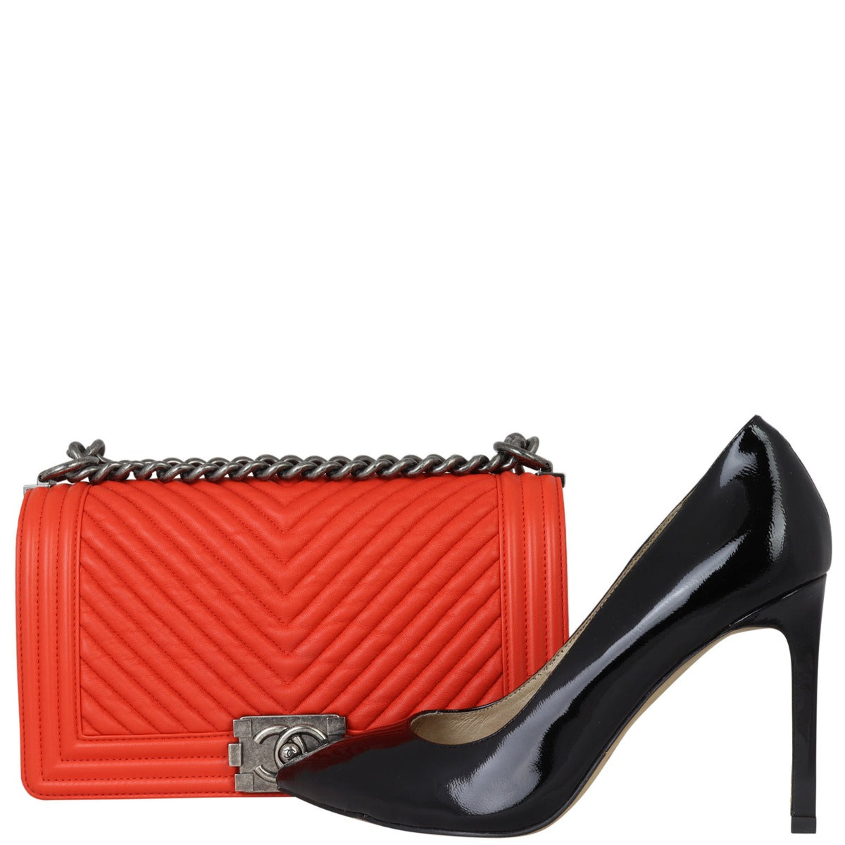 Chanel Boy Old Medium Chevron Shoe