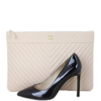 Chanel Chevron O-Case Large
