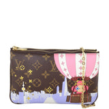Louis Vuitton Double Zip Pochette Monogram Vivienne Xmas Shanghai
