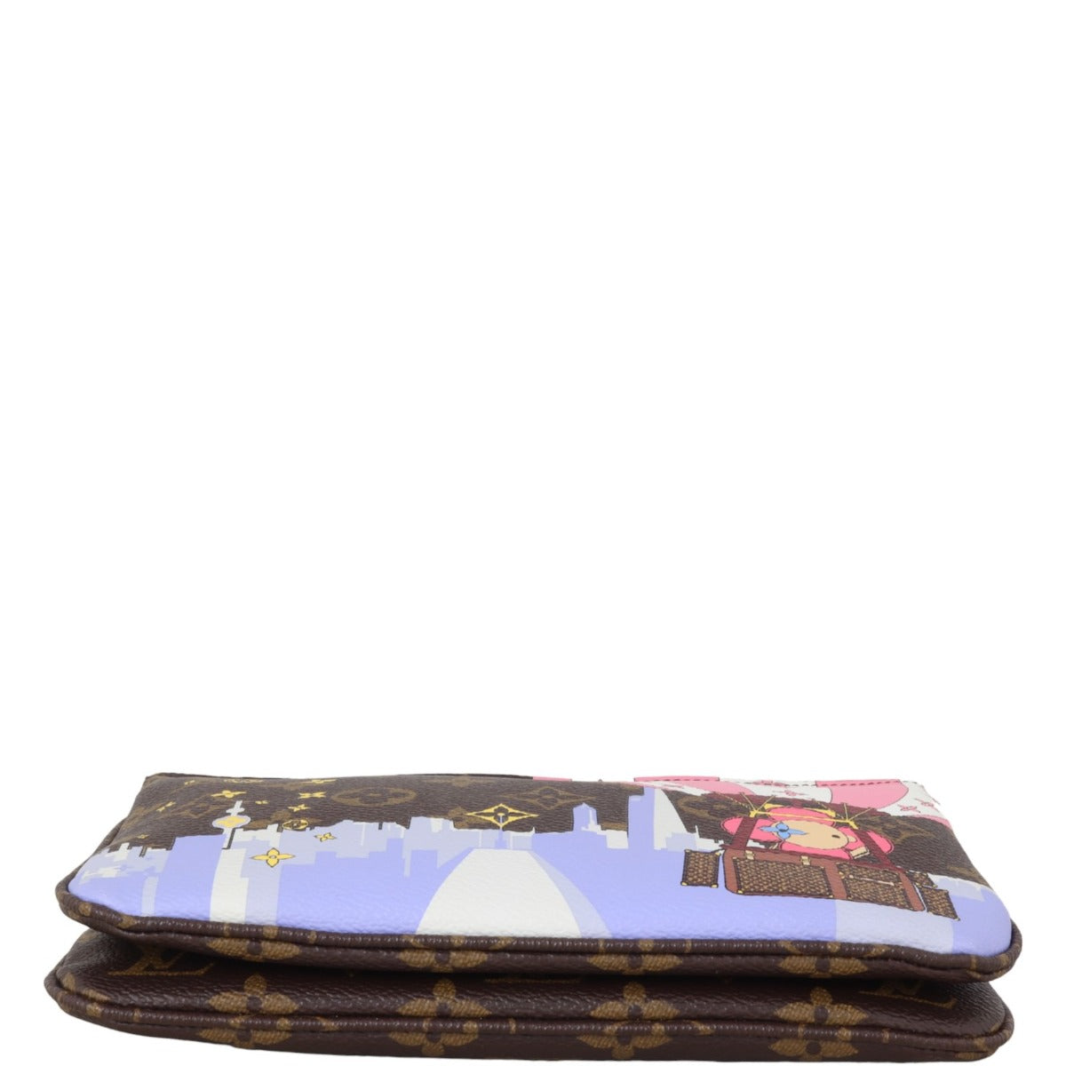 Louis Vuitton Double Zip Pochette Monogram Vivienne Xmas Shanghai