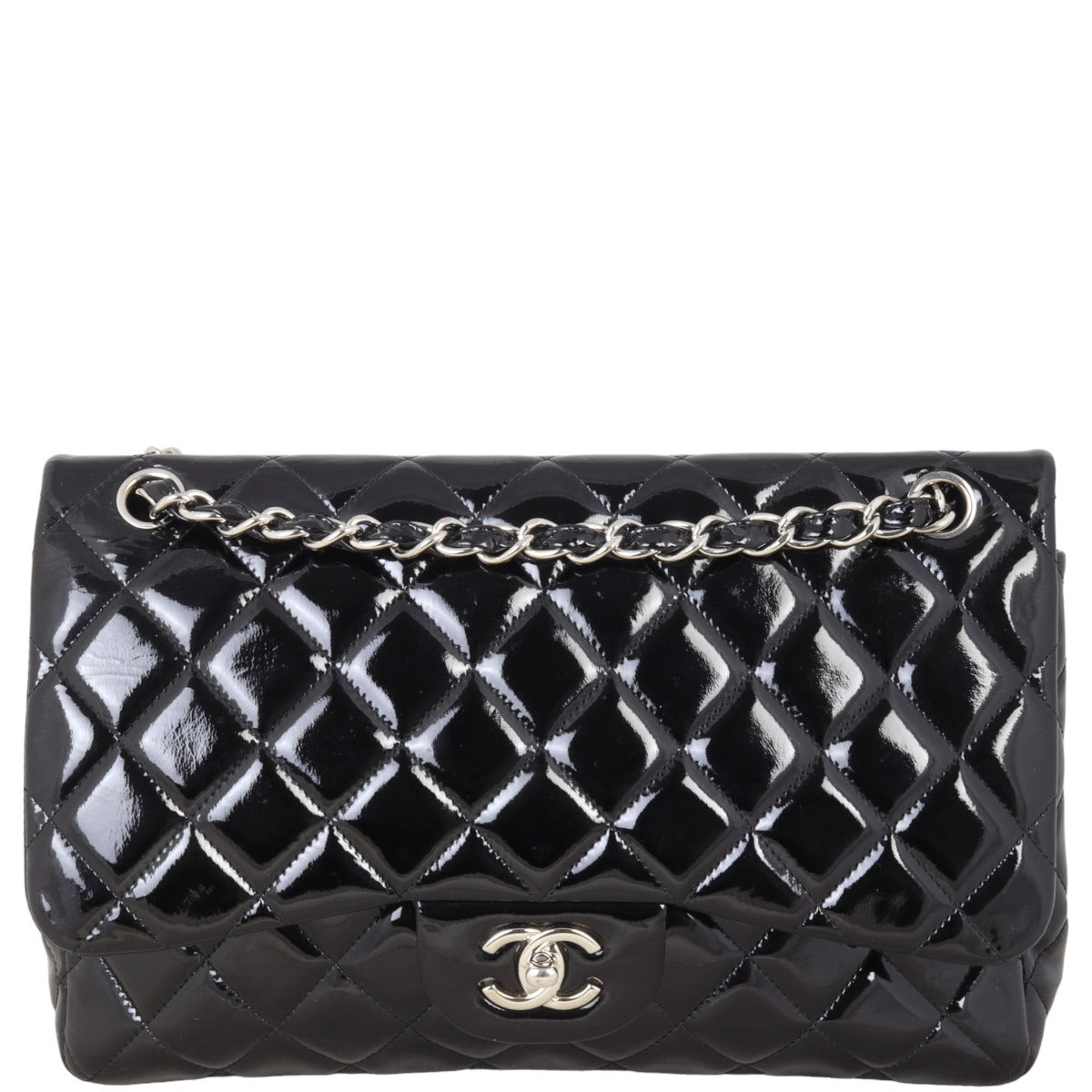 Chanel Classic Double Flap Jumbo Patent