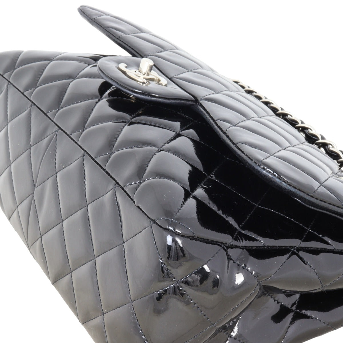 Chanel Classic Double Flap Jumbo Patent