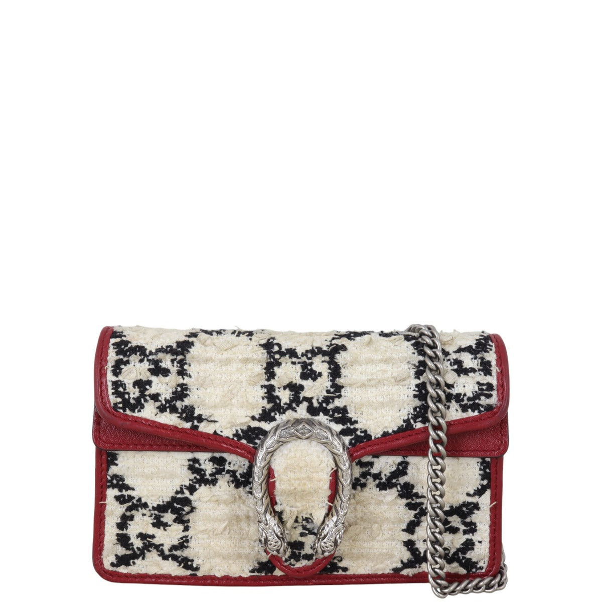 Gucci Dionysus GG Monogram Super Mini Shoulder Bag Tweed