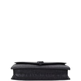 Saint Laurent Monogram Envelope Chain Wallet Croc-embossed
