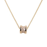 Bvlgari B.Zero1 18k Rose Gold Diamond Necklace