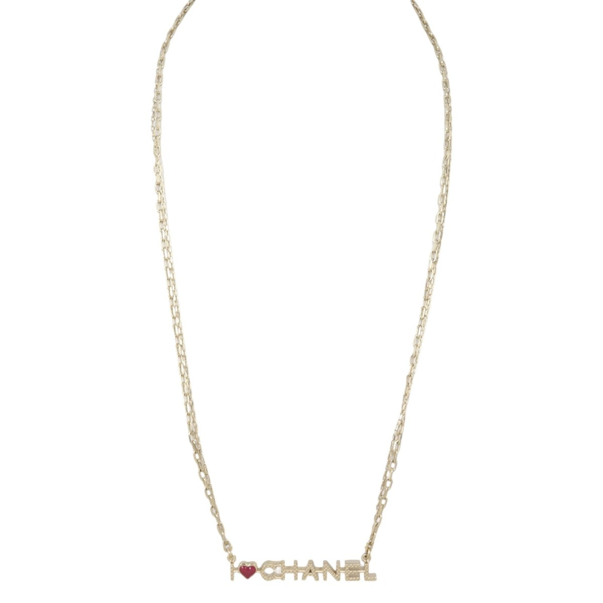 Chanel I Love Chanel Logo Necklace