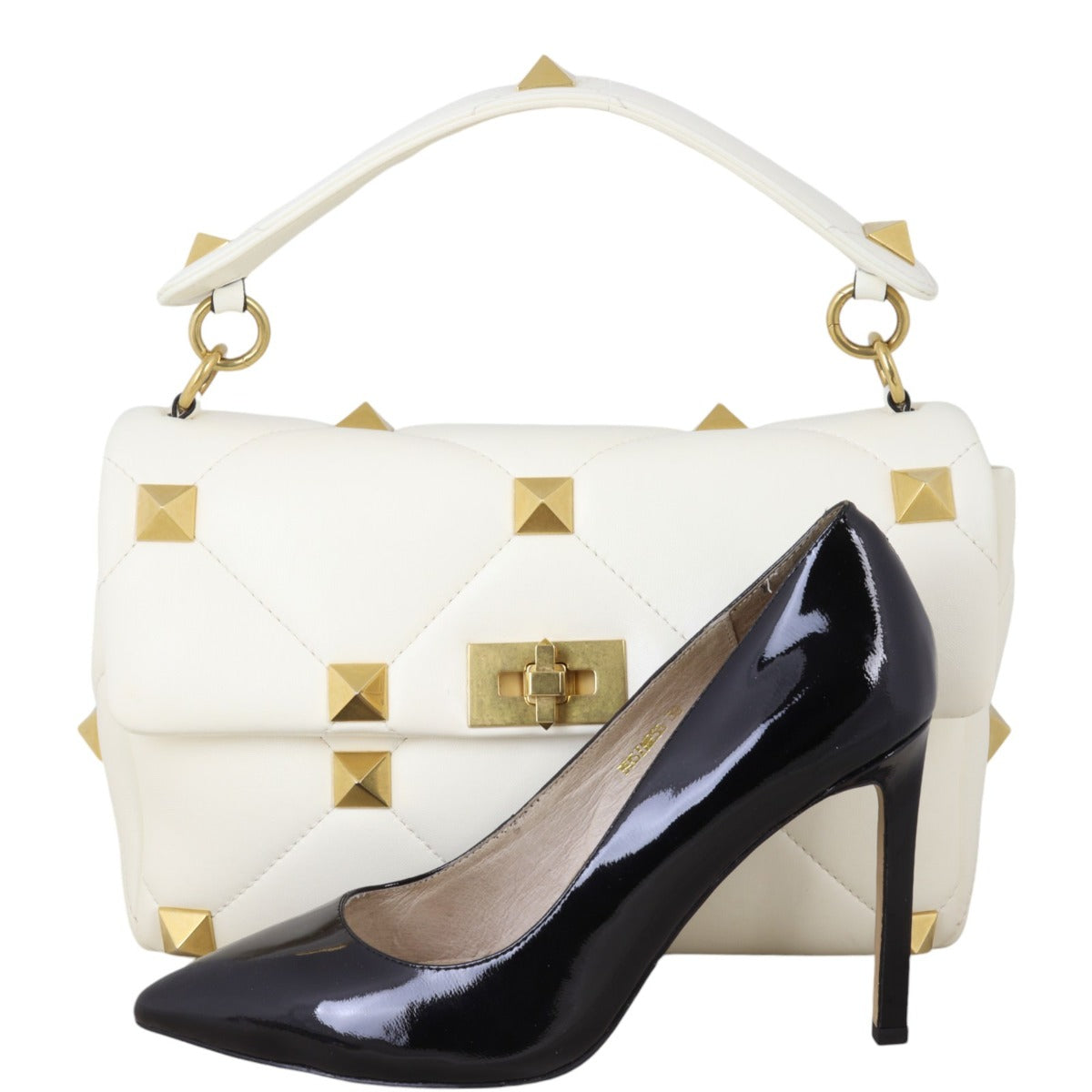 Valentino Roman Stud Shoulder Bag Large