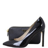 Prada Saffiano Mini Double Zip Chain Crossbody