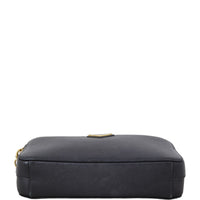 Prada Saffiano Mini Double Zip Chain Crossbody