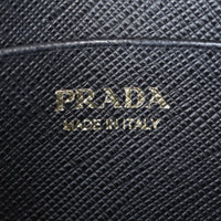 Prada Saffiano Mini Double Zip Chain Crossbody