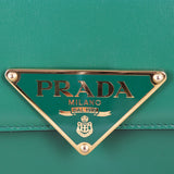 Prada Cuir Embleme Flap Shoulder Bag