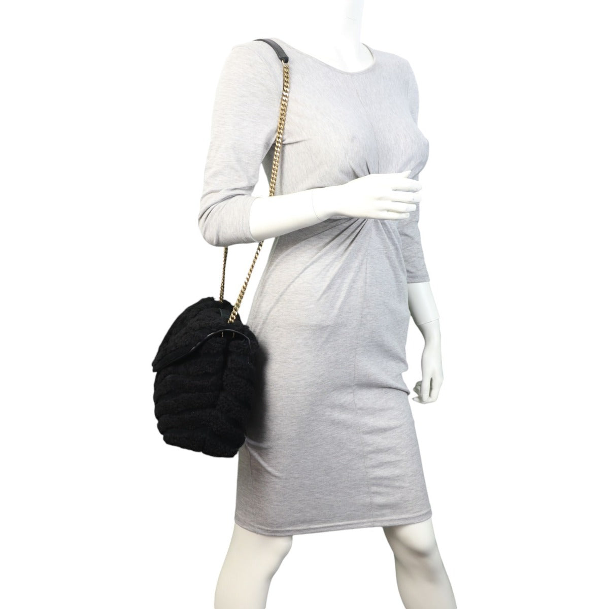 Saint Laurent Loulou Shearling Medium