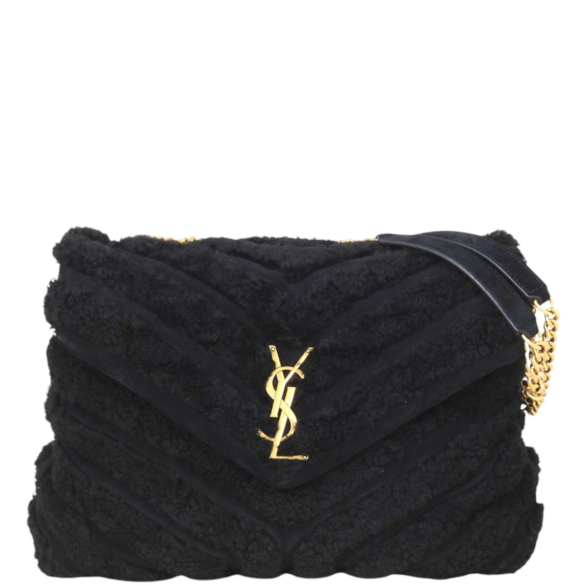 Saint Laurent Loulou Shearling Medium