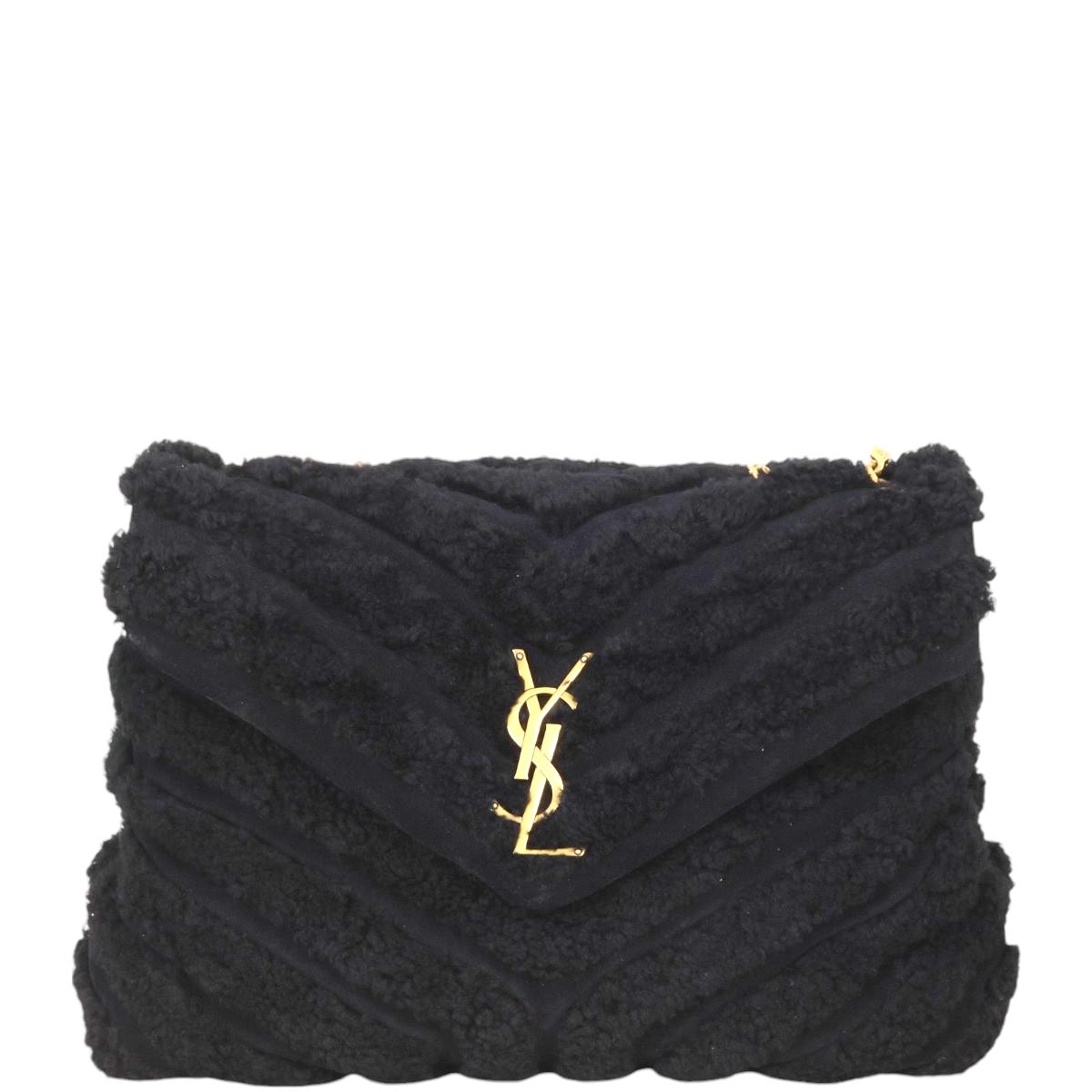Saint Laurent Loulou Shearling Medium