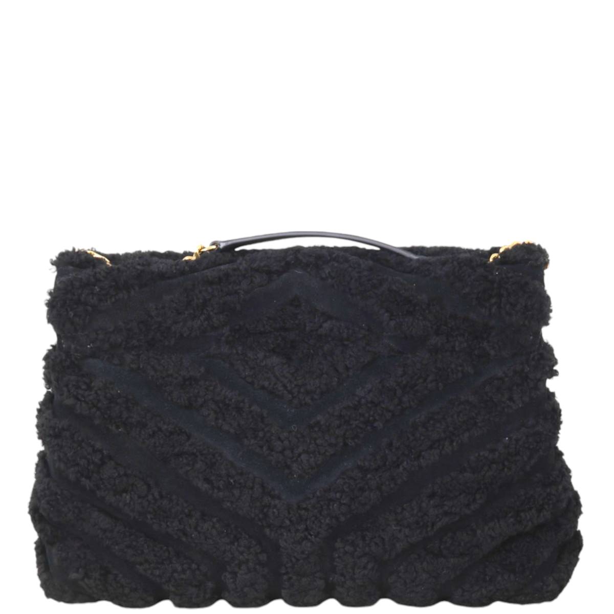 Saint Laurent Loulou Shearling Medium