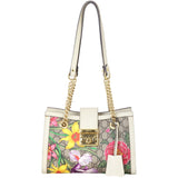 Gucci GG Supreme Flora Small Padlock Tote