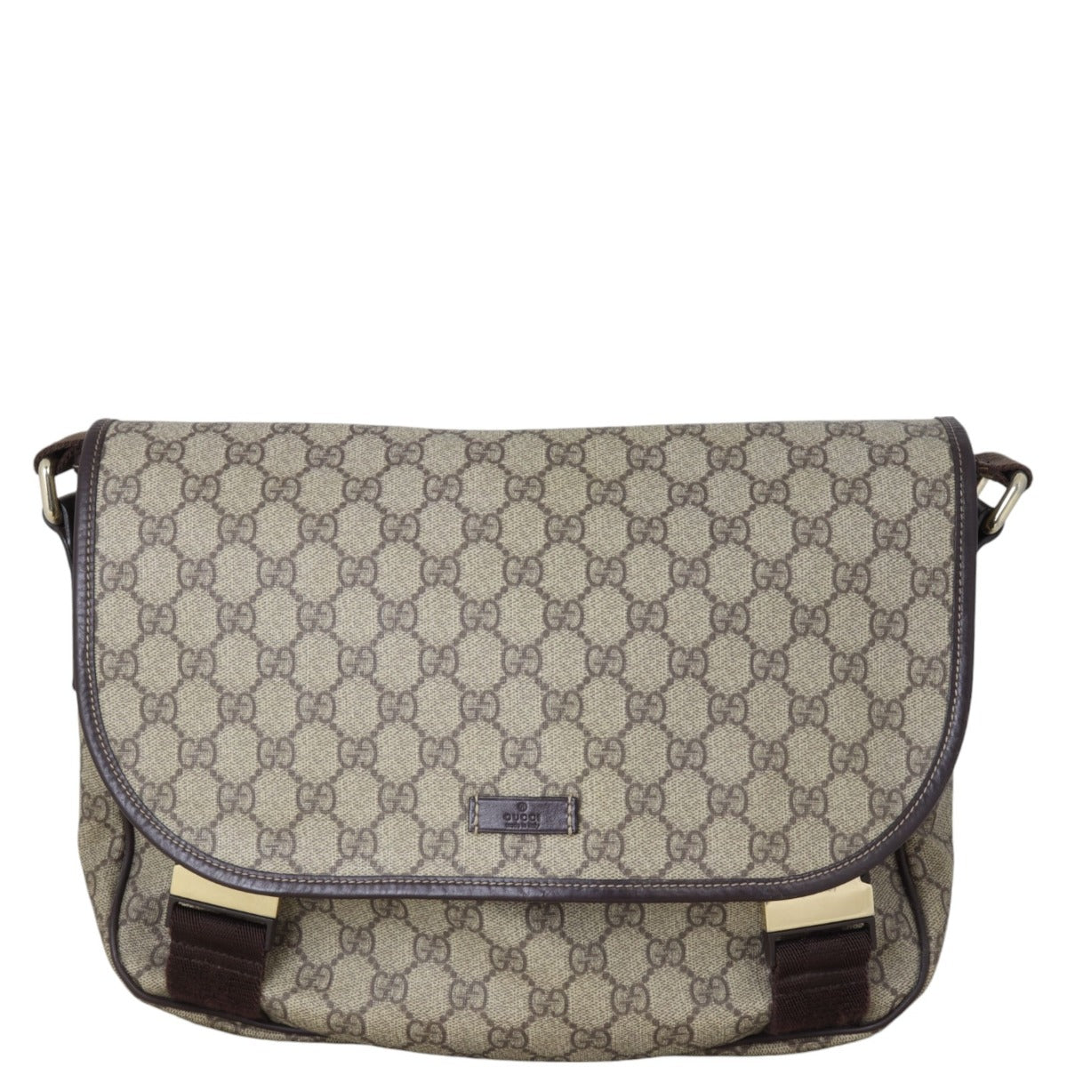 Gucci GG Supreme Double Buckle Messenger