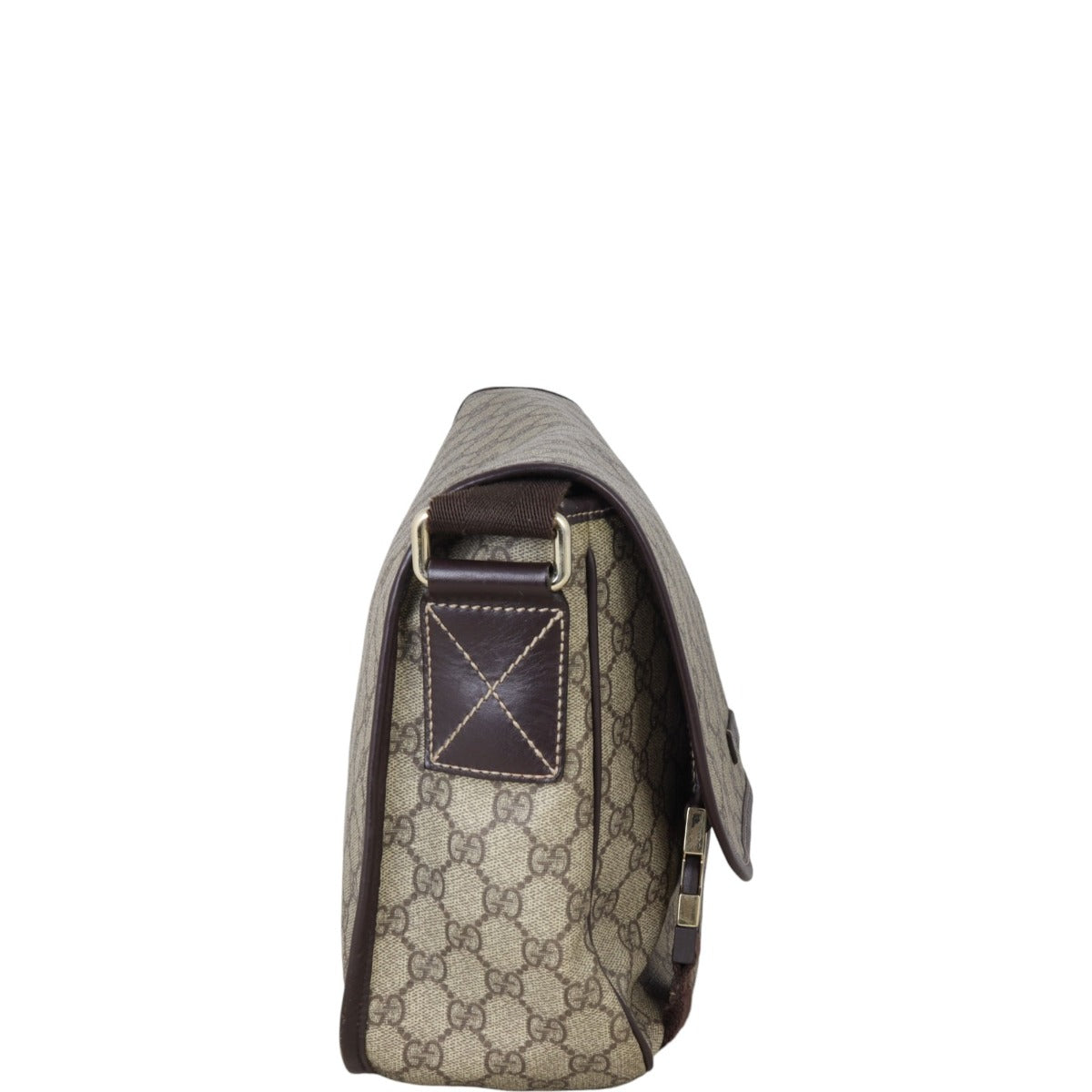 Gucci GG Supreme Double Buckle Messenger