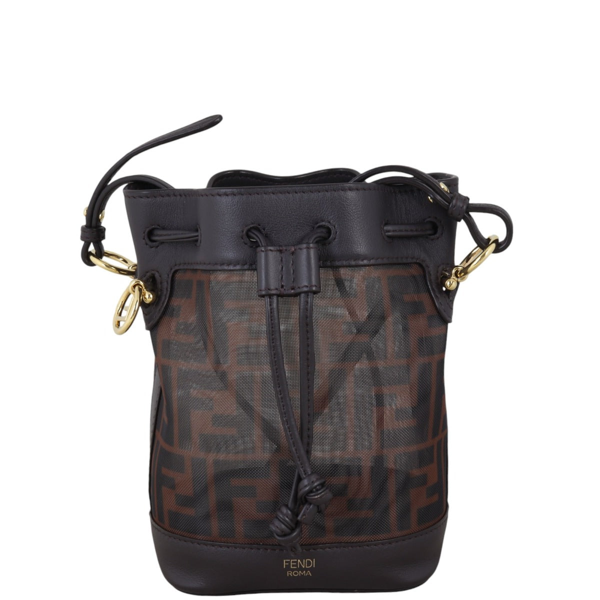 Fendi Mon Mesh Mini Bucket Bag