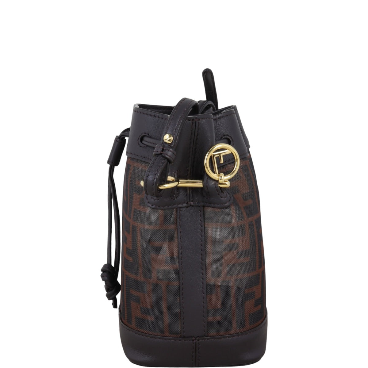 Fendi Mon Mesh Mini Bucket Bag