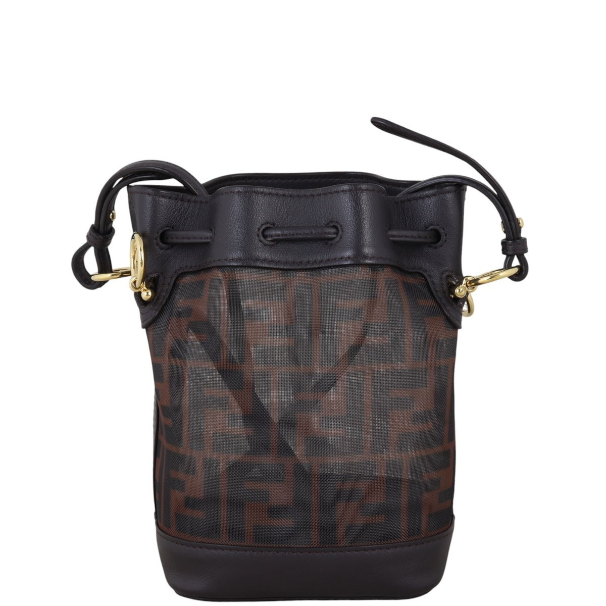 Fendi Mon Mesh Mini Bucket Bag
