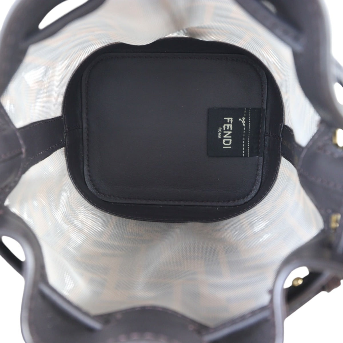 Fendi Mon Mesh Mini Bucket Bag