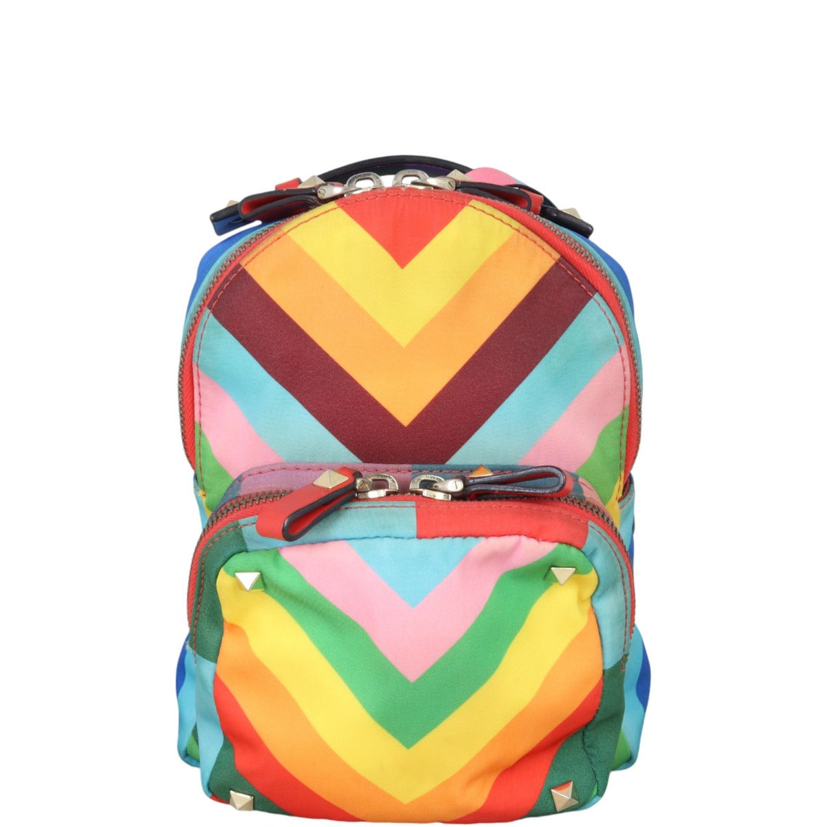 Valentino 1973 Rainbow Rockstud Backpack Small
