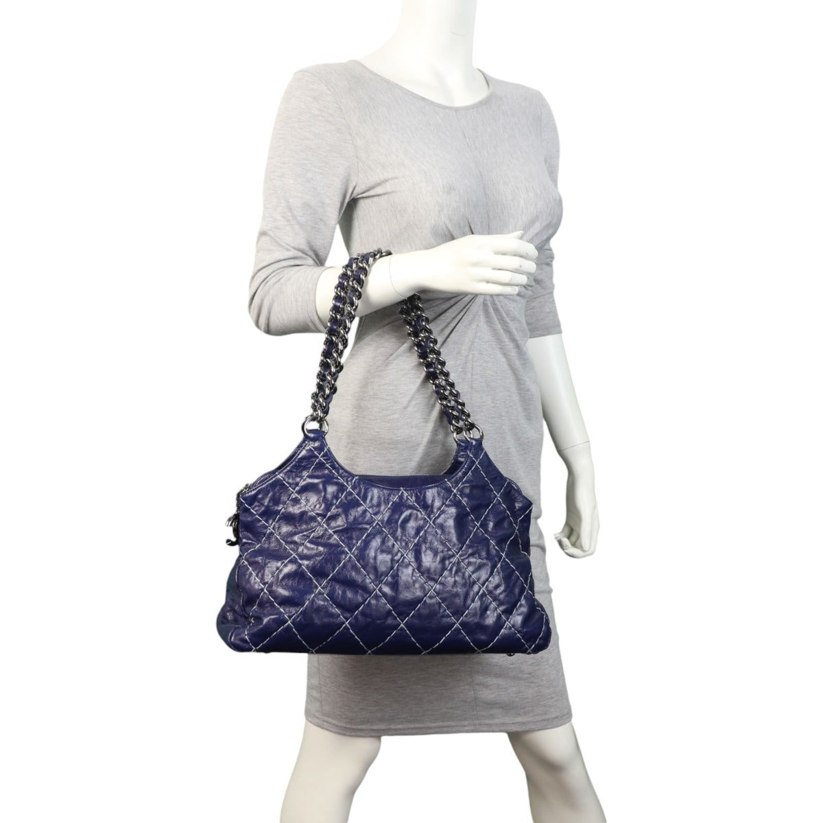 Chanel Double Stitch Chain Shoulder Bag