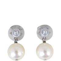 Chanel Crystal CC Pearl Drop Earrings